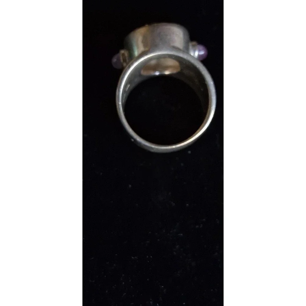 925 WHITNEY KELLY amethyst & Citrine Size 7 Sterling Silver Ring